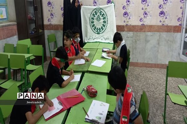 برگزاری ایستگاه و نمایشگاه نقاشی محرم در شادگان