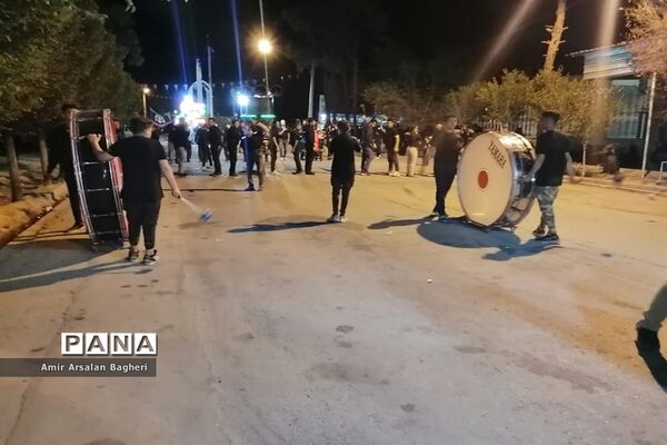 مراسم عزاداری شب عاشورا در شهرستان خرامه