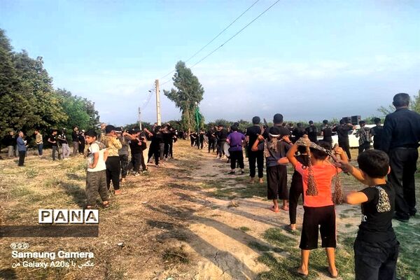 عزاداری عاشورا حسینی در روستای دلمرز