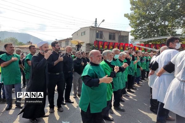 مراسم سینه‌زنی عاشورای حسینی در شهرستان رامیان