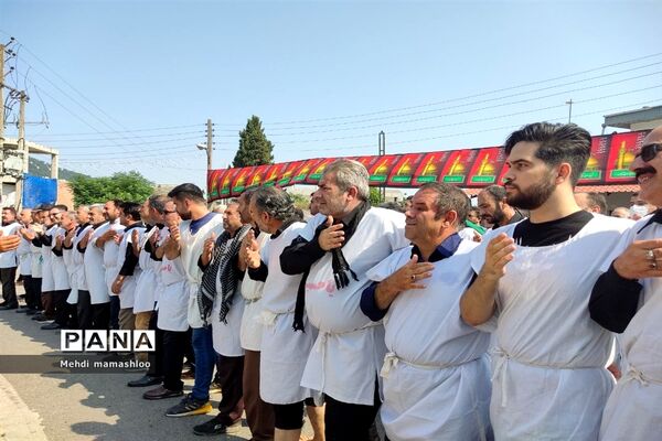 مراسم سینه‌زنی عاشورای حسینی در شهرستان رامیان