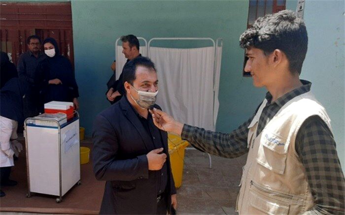 طرح تزریق واکسن کرونا در حاشیه عزاداری عاشورا در شهر سی سخت
