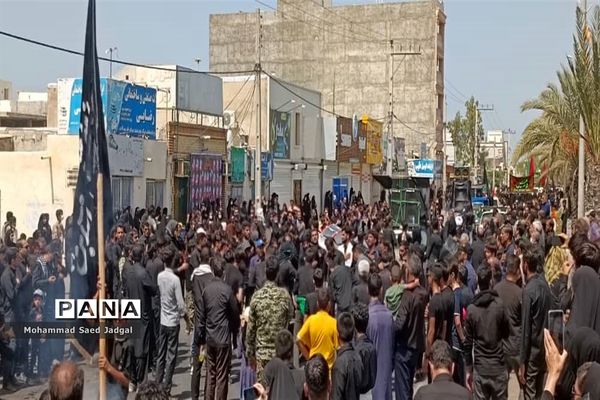 مراسم عاشورا در میدان شهدا و مسجد جامع امام حسین (ع) چابهار