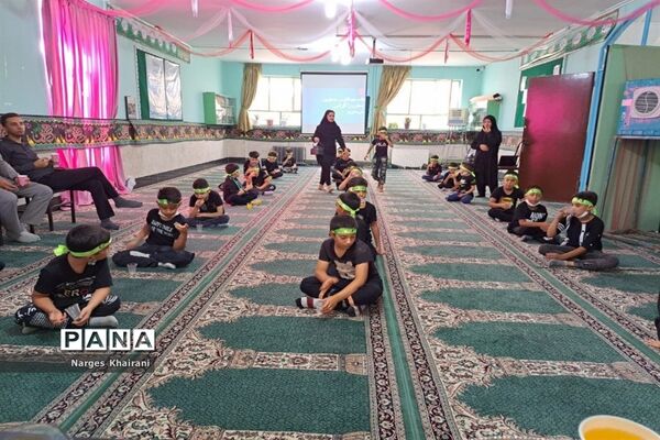 برگزاری مراسم عزاداری و هیات دانش‌آموزی مدرسه قائم شهرستان رباط‌کریم
