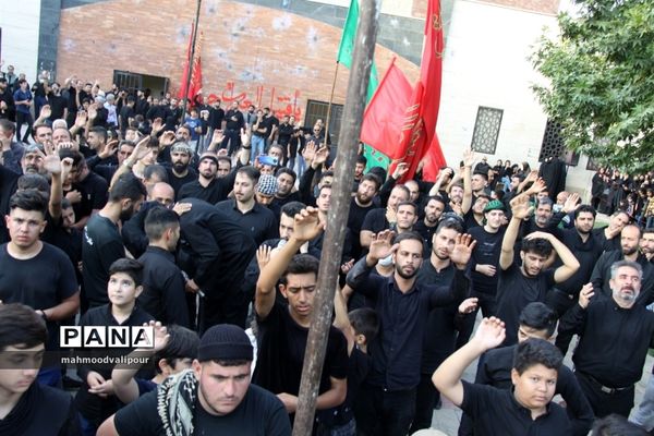 برگزاری مراسم عزاداری خیمه سوزان عصر عاشورا در شهر الوند