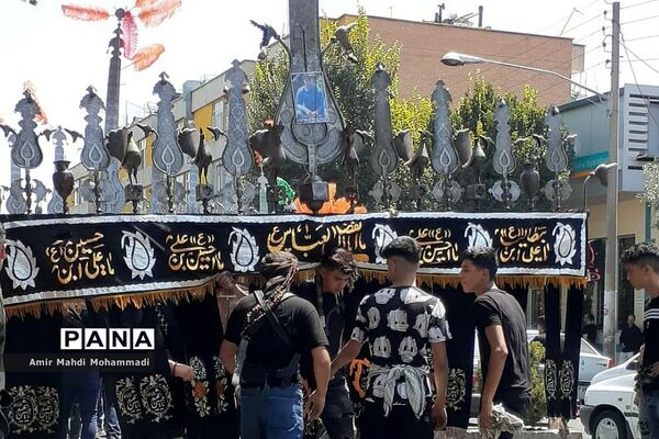 دسته‌عزاداری امام حسین (ع) در روز عاشورا در شهرری