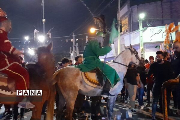 عزاداری شب عاشورا در سطح شهرستان قدس همراه با تعزیه‌خوانی