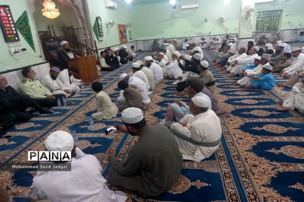 سوگواری اهل سنت چابهار در عزای سید الشهدا(ع)