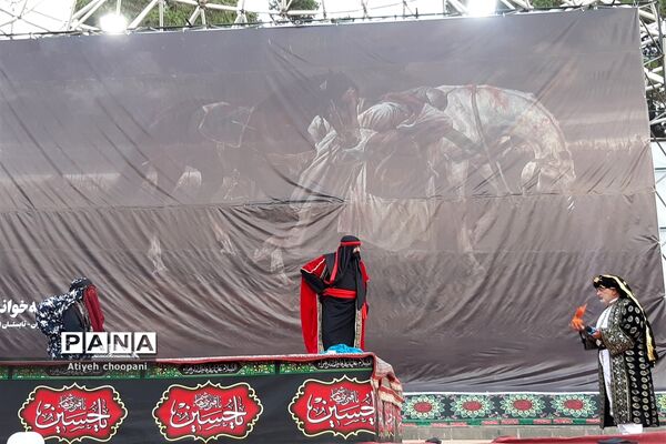 هنرنمایی شبیه‌خوانان آیین سنتی تعزیه در فرهنگسرای خاوران