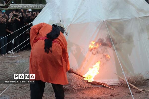 آیین خیمه‌سوزان و شام غریبان درآباده