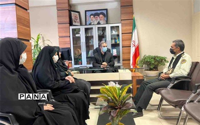 دیدار حامیان امنیت و نظم ملی با مدیریت آموزش و پرورش منطقه ۶