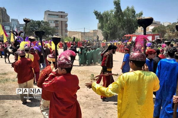 آئین تعزیه‌خوانی و آتش‌زدن خیمه‌ها در قم