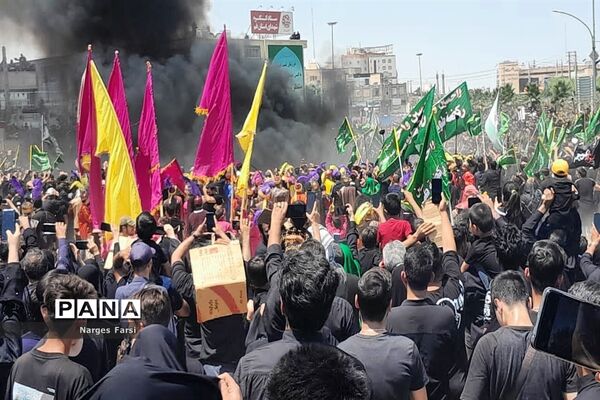 آئین تعزیه‌خوانی و آتش‌زدن خیمه‌ها در قم