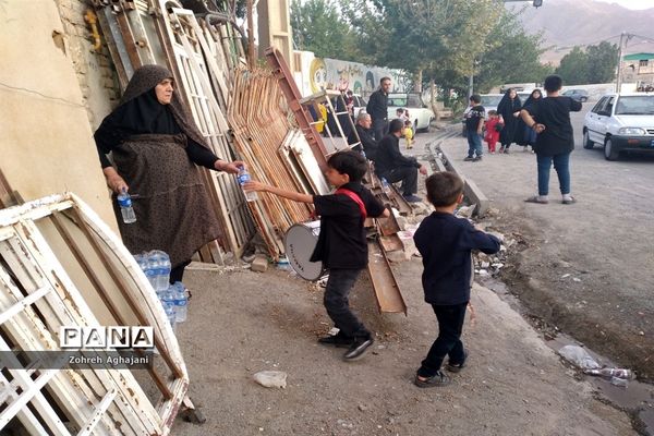عزاداری مردم روستای بیدهند قم در ایام محرم