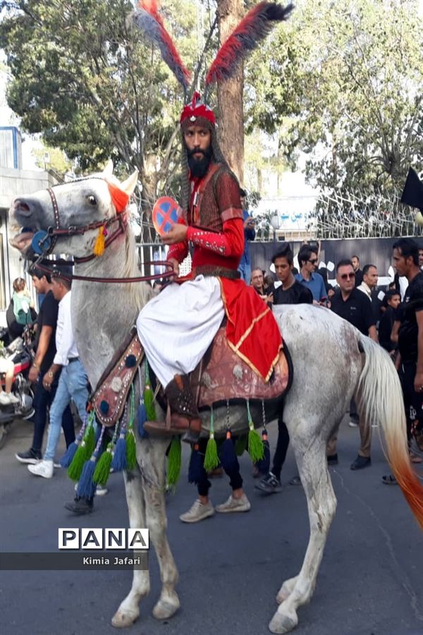 حرکت دسته عزاداری بنی اسد در شهرستان کاشمر