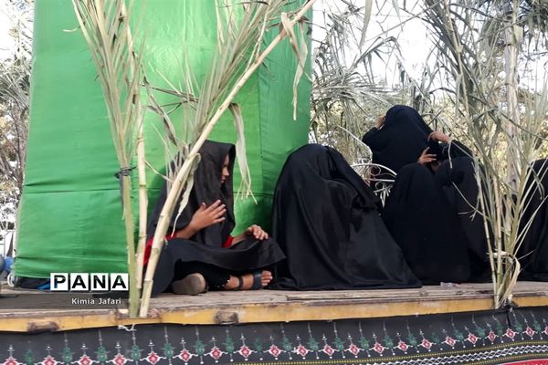 حرکت دسته عزاداری بنی اسد در شهرستان کاشمر
