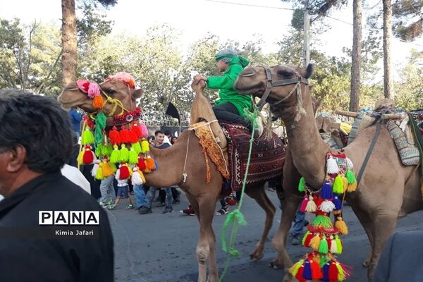 حرکت دسته عزاداری بنی اسد در شهرستان کاشمر