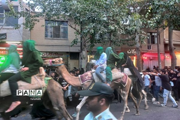مراسم نمادین عزاداری  قافله  اسرای کربلا بنی فاطمه در اصفهان