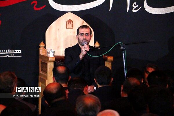 سومین شب مراسم عزاداری هیات «هنر و رسانه» در قم
