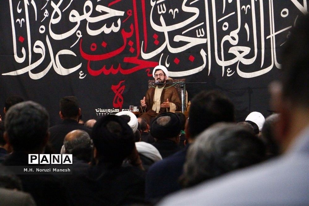 سومین شب مراسم عزاداری هیات «هنر و رسانه» در قم