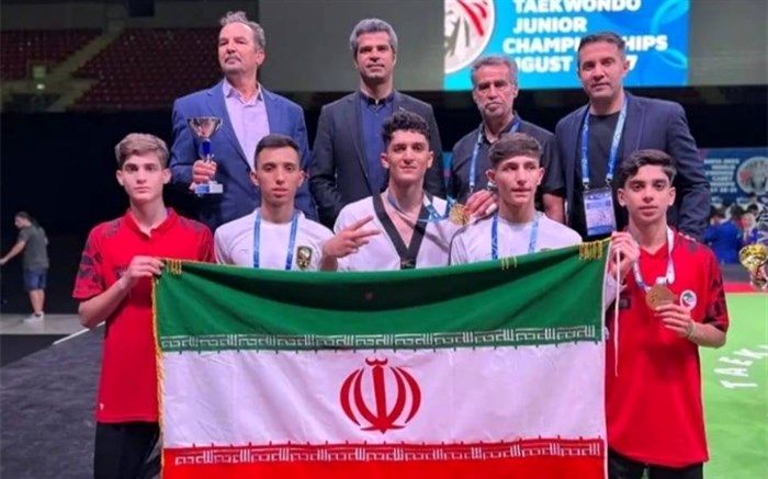 افتخارآفرینی دانش‌آموزان پسر پایتخت در مسابقات جهانی تکواندو نوجوانان