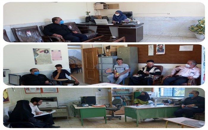 بازدید معاون پرورشی و تربیت بدنی از پایگاه‌های انتخاب رشته کنکور سراسری شهرستان کوهرنگ