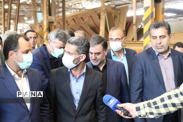 بازدید وزیر اقتصاد از شرکت نکاچوب میاندورود