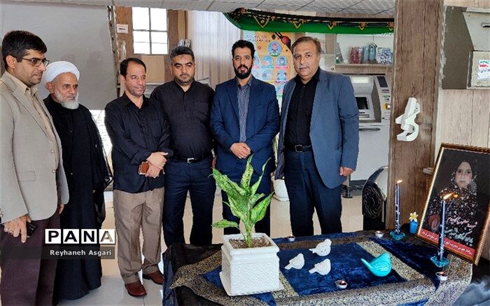 یادبود شهدای غزه در اداره آموزش و پرورش شهرستان قرچک/فیلم