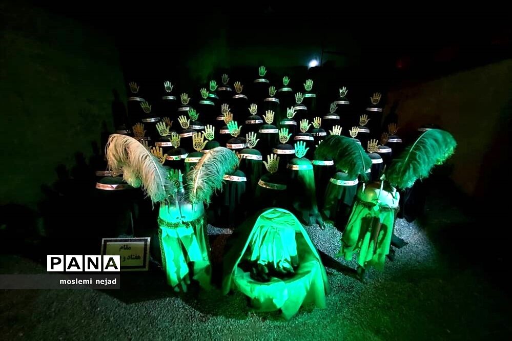 برپایی نمایشگاه روضه رضوان در نوش‌آباد، آران و بیدگل