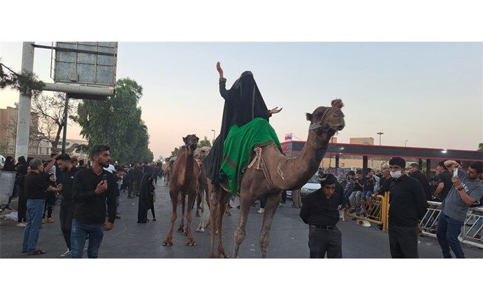 حرکت کاروان نمادین اسرای کربلا در قم
