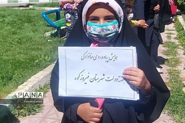 برگزاری همایش پیاده‌روی به مناسبت هفته دولت در  شهرستان فیروزکوه