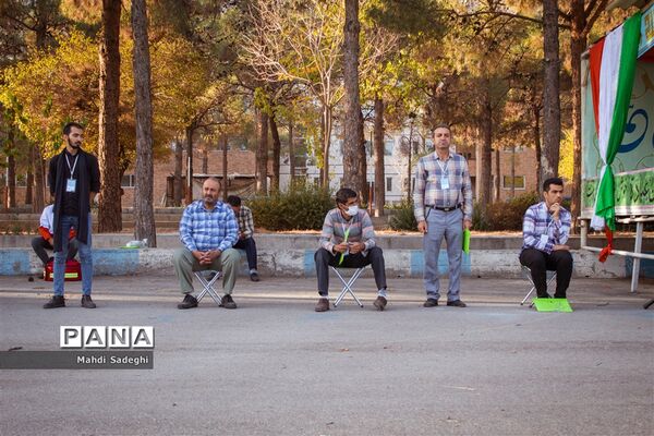 صبحگاه دومین روز اردوی قطبی اعضای سازمان دانش‌آموزی