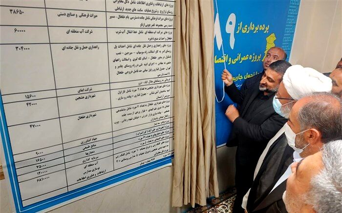 افتتاح و کلنگ‌زنی ۸۹ پروژه عمرانی و اقتصادی در شهرستان خلخال