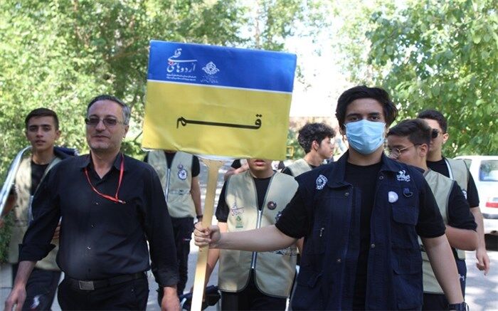 حضور دانش‌آموزان قمی در اردوی قطبی دماوند