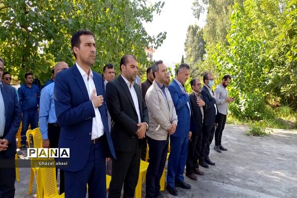 آیین افتتاح پروژه رفع ضعف ولتاژ نسیم ۱۵ شهرستان محمودآباد