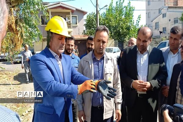 آیین افتتاح پروژه رفع ضعف ولتاژ نسیم ۱۵ شهرستان محمودآباد