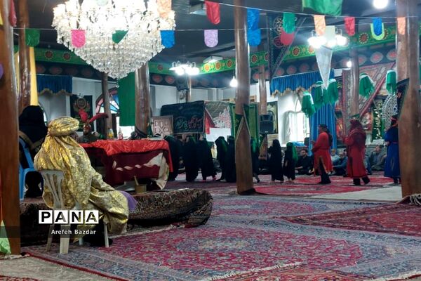 حرکت نمادین ورود اسرای مظلوم کربلا به شهر شام