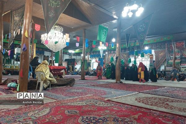 حرکت نمادین ورود اسرای مظلوم کربلا به شهر شام