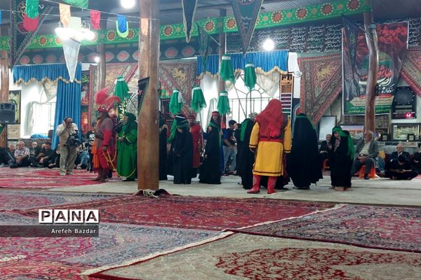 حرکت نمادین ورود اسرای مظلوم کربلا به شهر شام