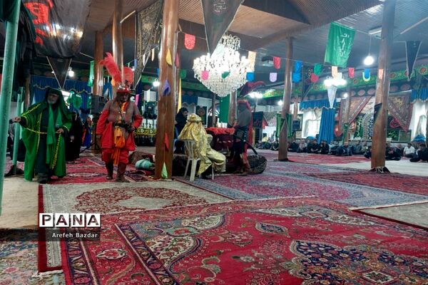 حرکت نمادین ورود اسرای مظلوم کربلا به شهر شام