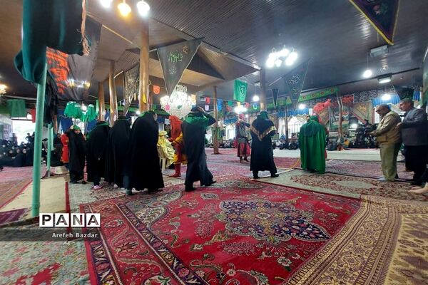 حرکت نمادین ورود اسرای مظلوم کربلا به شهر شام