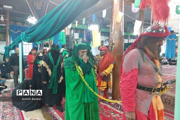 حرکت نمادین ورود اسرای مظلوم کربلا به شهر شام