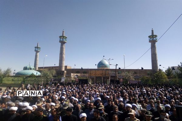 مراسم تشییع پیکر امام جمعه تربت جام حجه الاسلام والمسلمین میرزا حسین معتمدی فر