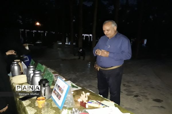 برپایی ایستگاه صلواتی سازمان دانش‌آموزی استان فارس در اردوی ملی قطب ۴، اصفهان