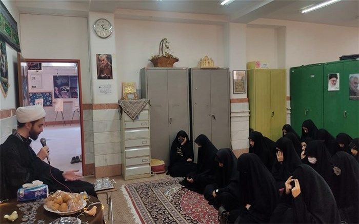 محفل عزاداری شهادت حضرت رقیه در هنرستان صباری قم