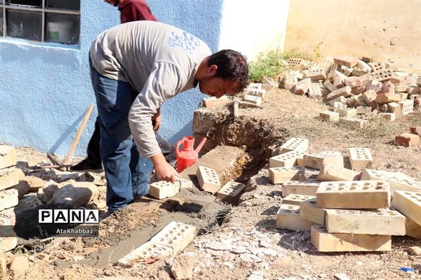 رزمایش جهادی عهد خدمت به همت دانشجویان بسیجی