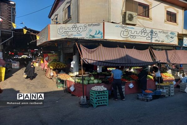 بازارچه محمودآباد واقع در مازندران