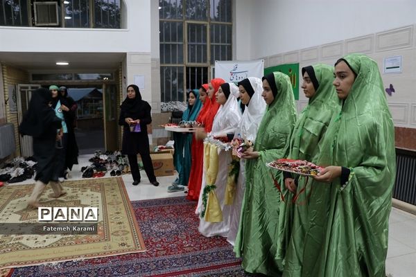 برنامه فرهنگی سوگواری حضرت رقیه (س) اعضای دختر سازمان دانش‌آموزی قطب 5 آذربایجان غربی