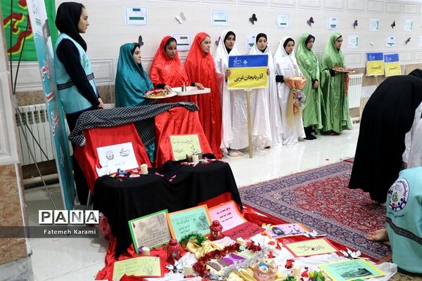 برنامه فرهنگی سوگواری حضرت رقیه (س) اعضای دختر سازمان دانش‌آموزی قطب 5 آذربایجان غربی