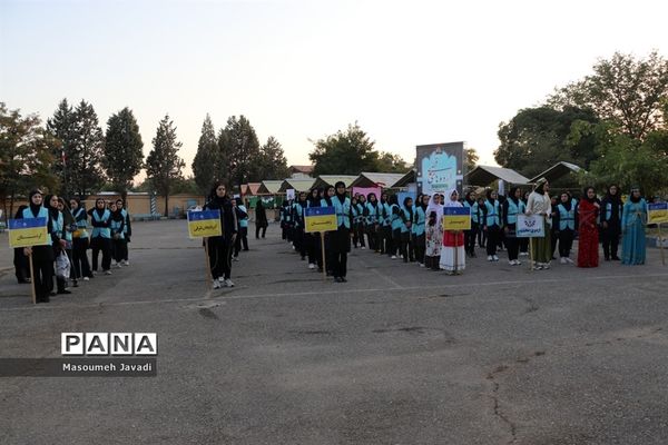 بازی‌های بومی محلی و اردویی اعضای دختر اردوی قطب 5 آذربایجان غربی